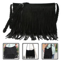 RUDMALL Fringe Crossbody Bag Bag Tassel Messenger Bag Fashionable Western Fringe Purse