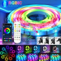 【LZ】 WS2812B Led Strip Light RGBIC RGB 5050 30LED WS2812 Bluetooth Control Flexible Dream Color Lamp Background Decoration Bulbs