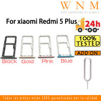 สำหรับ Xiaomi Redmi 5 Plus ถาดใส่ซิมการ์ดสำหรับ Redmi 5 Plus ที่ใส่ซิมช่องเสียบบัตรตัวอ่านกระเป๋าเก็บบัตรส่วนอะไหล่อะแดปเตอร์ช่อง SD