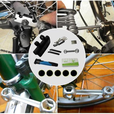 BolehDeals ชุดเจาะซ่อมแซมจักรยานเครื่องมือซ่อมยางสำหรับรถจักรยานยนต์จักรยานเสือหมอบ
