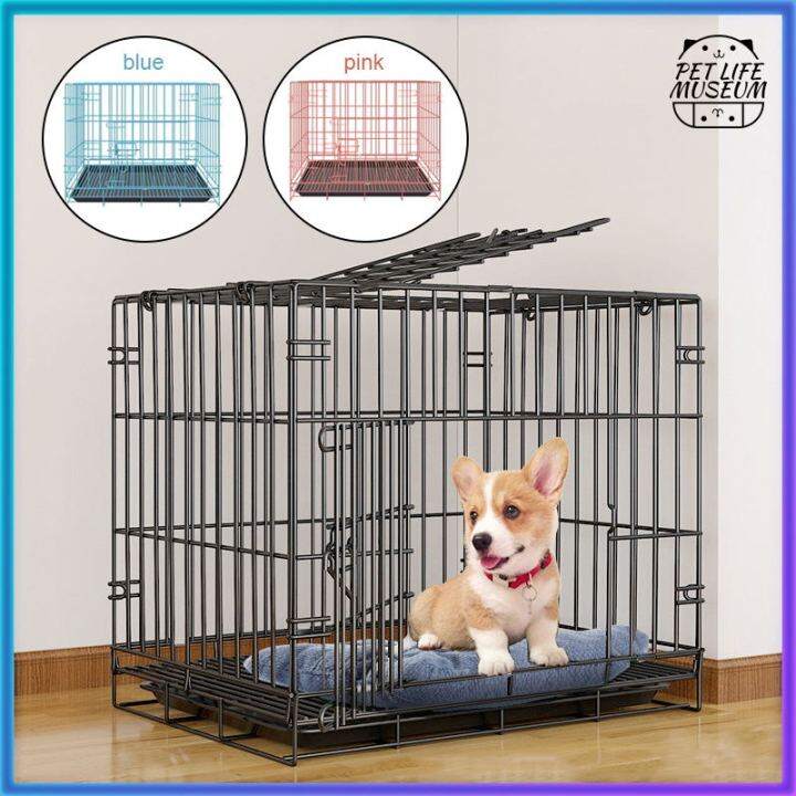 Dog Cage with Poop Tray Collapsible Cage Foldable Cage | Lazada PH