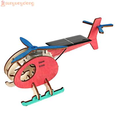 Mini เครื่องบินพลังงานแสงอาทิตย์ประกอบของเล่นการศึกษาสำหรับเด็กการทดลองวิทยาศาสตร์ DIY ของขวัญ