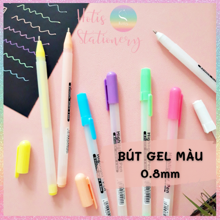 Bút gel màu Highlight Pen Haocai: Từ nay bạn không cần phải lo lắng về việc đánh dấu trong sách hoặc tài liệu với bút màu đơn điệu. Với bút gel màu Highlight Pen Haocai, bạn sẽ có những nét bút màu tươi sáng và đa dạng để tạo ra các điểm nhấn với phong cách thời trang và sáng tạo.