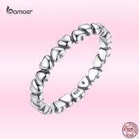 {Xixi Ornamoer} Bamoer แหวนสวมนิ้วดีไซน์ดั้งเดิม925เงินสเตอร์ลิงรักตลอดไปสำหรับผู้หญิง2021ฤดูXixi ornaments PA7108เครื่องประดับแฟชั่นสดใหม่