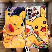 การ์ตูนน่ารัก Pokemon Pikachu โทรศัพท์มือถือกรณี3D หูสำหรับ iPhone 12 Pro Max 11 Pro Max 7 Plus 8 Plus โทรศัพท์ซิลิคอนนุ่มฝาหลังสำหรับ iPhone X XR XS Max กลับ Shell