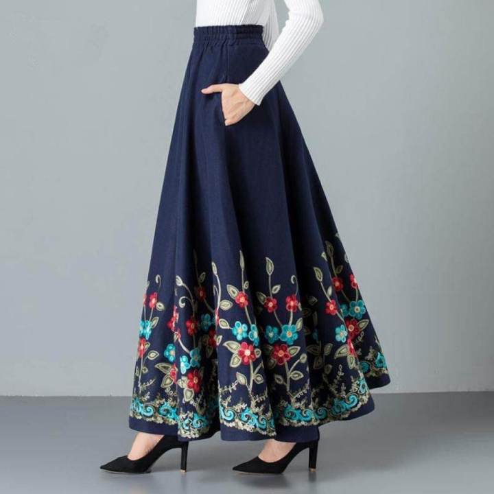 curve beautyPlus Size S 4XL Women Long Skirt Spring Autumn Winter