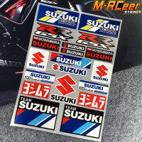 เหมาะสำหรับสติกเกอร์สะท้อนแสงรถมอเตอร์ไซค์ซูซูกิข้าง GSX LX 125 GTS 150 GD 110ตกแต่งกระจกหน้ารถกันน้ำ