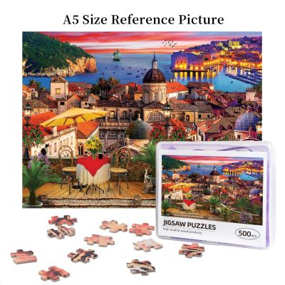 Dubrovnik Wooden Jigsaw Puzzle 500 Pieces Educational Toy Painting Art Decor Decompression toys 500pcs