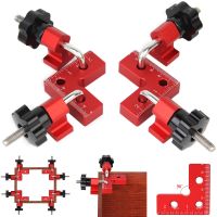 2pcs 90 Degree Positioning Squares Right Angle Clamps 61x61mm Aluminum Alloy Woodworking Carpenter L-Type Corner Clamping Tool