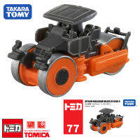 TOMY DOMEKA 77 Hitachi เครื่องจักรก่อสร้าง Gravel Roller Grader 188605จำลองรถรุ่น Toy