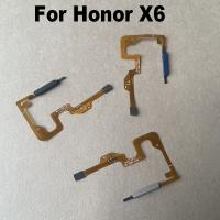 สำหรับ Honor X6เซ็นเซอร์ลายนิ้วมือของแท้ปุ่มเปิดปิดเครื่องโค้งเซ็นเซอร์ ID สัมผัสอะไหล่สมาร์ทโฟนปุ่มโฮม