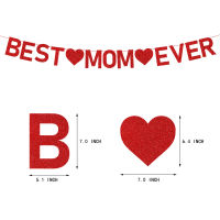 （HOT) วันแม่ mathe แบนเนอร์ดึงธง ดอกไม้ฉลองปาร์ตี้ตกแต่งสถานที่จัดธงชุดแบนเนอร์