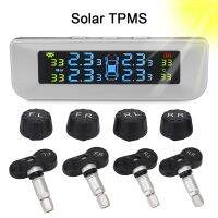 ❈❀❉ Tyre Pressure Monitoring System Newest TPMS Solor USB Power Digital LCD Display 4pcs External/Interior Sensors Car Accessories