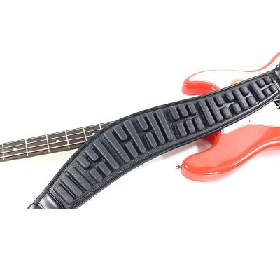 ‘【；】 Leather Decompression Guitar Strap Widened Thickened Adjustable Length Ruer Foam Breathable Massage Strap For Guitar Bass