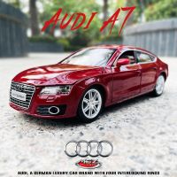 MSZ 1:24 Audi A7 Audi Q7แบบจำลองรถแข่ง Mobil Mainan Anak-Anak ของเล่นรถเสียงเบารถของเล่นเด็กของขวัญโมเดลรถโลหะผสม