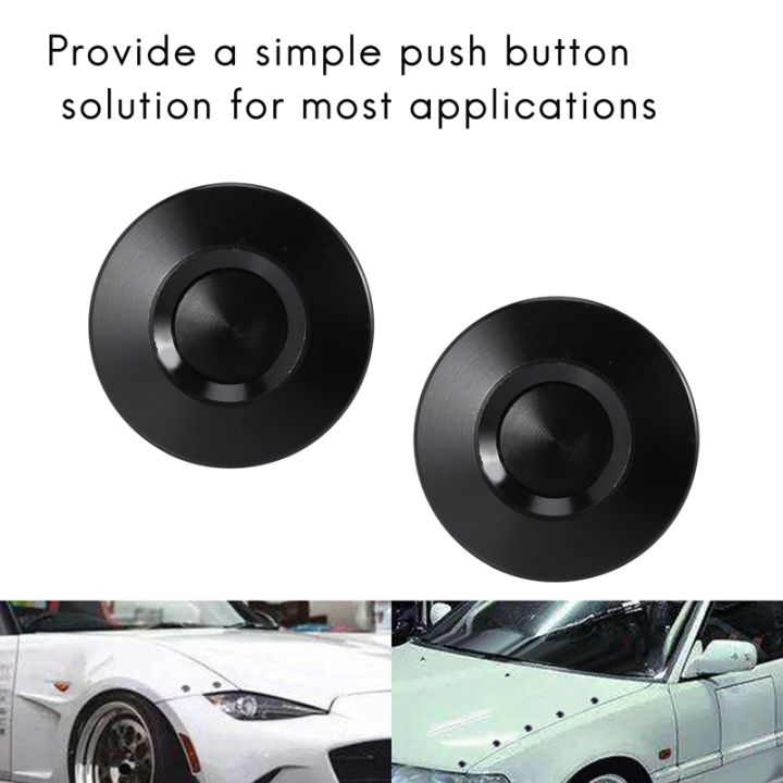 4x-push-button-quick-release-car-hood-bonnet-latch-pin-lock-bumper-clip-black