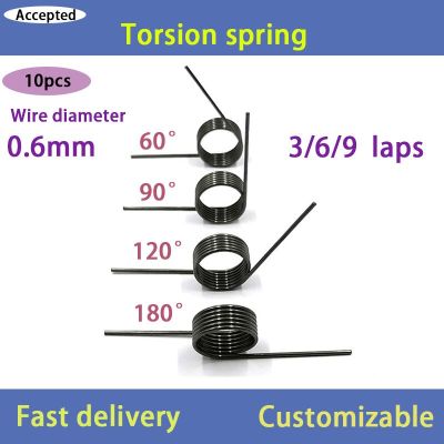 Wire Diameter 0.6mm Angle 60/90/120/180 Degree Torsion Spring V-Shaped Torsion Spring (10PCS) Electrical Connectors