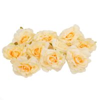 10PCS Artificial Flowers Head 10 cm For Wedding Decoration DIY Wreath Gift Box Floral Silk Party Design Flowers