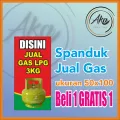 AKA PRINTING|2PCS SPANDUK GAS|SPANDUK GAS LPG|SPANDUK PERTAMINA|SPANDUK ...