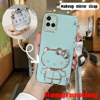 เคส VIVO Y21 VIVO Y21 S VIVO Y21 T VIVO Y33s Y33เคสซิลิโคนนิ่มป้องกันของเหลวฝาครอบกันชนป้องกันเรียบสายดีไซน์ใหม่แนวทแยงคอสายคล้องแขวน DDWDKT01