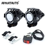 2PCS 125W Motorcycle Headlight w/ 3000LM moto spotlight Driving Fog Decorativ