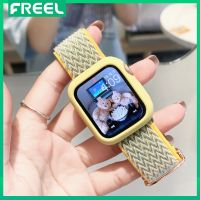 FREEL สำหรับสายนาฬิกา Apple 49 มม. 41 มม. 45 มม. 44 มม. 40 มม. 42 มม. ไนลอน 3lastic สร้อยข้อมือ smart watch series 8 ultra 7 6 SE 5 4 3 38 มม.