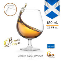 แก้วบรั่นดี แก้วเหล้า แก้ววิสกี้ แก้วโอเชี่ยน ( 1 Pcs.) Brandy Glass Cognac Glass Ocean Glass Madison Cognac 1015N22