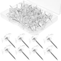 ✖✔﹍ 100 Pcs Cork Board Office Compact Bulletin Board Trim Reusable Pushpins Map Convenient Thumbtacks Star Shaped Plastic Small