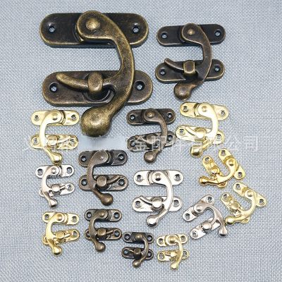 【CW】 10Pcs Antique Jewelry Lock Iron Hooks Buckle Horns Collection