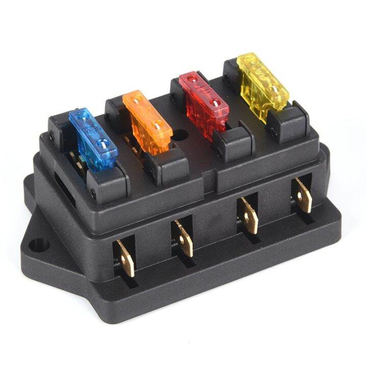 yf-car-4-way-circuit-standard-ato-blade-fuse-box-block-holder-12v-24v-4-for-22mm-handlebar-motorcycles-e-bikes