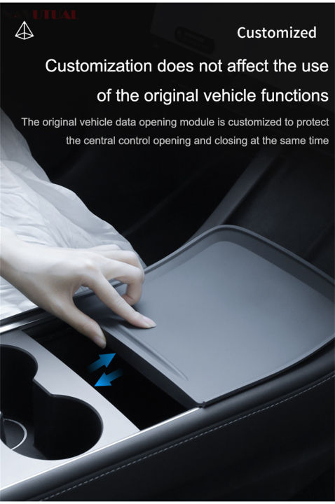 สำหรับ-tesla-รุ่น-y-3-central-control-anti-skid-ซิลิโคน-pad-push-pull-ป้องกันฟิล์ม-anti-slip-pad-ภายในรถ-accesorios