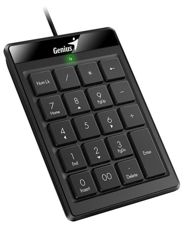 genius-numpad-110-compact-numerical-keypad-แป้นพิมพ์ตัวเลขมีสาย-สีดำ-ของแท้-ประกันศูนย์ไทย-1-ปี