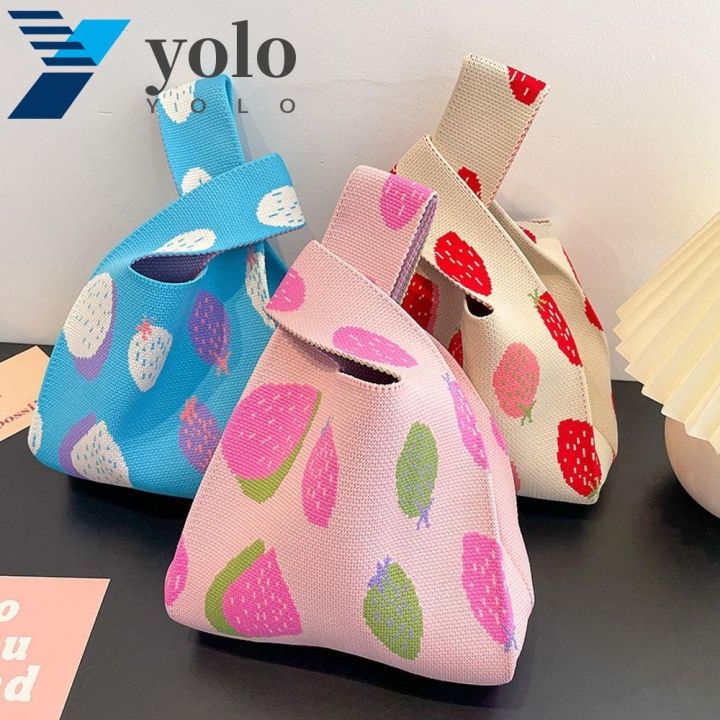 yolo-กระเป๋าเครื่องสําอาง-กระเป๋าใส่กล่องอาหารกลางวัน-ลิปสติก-แบบพกพา-ยืดหยุ่น-สีแคนดี้-สําหรับผู้หญิง