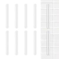 Clear Wall Door Stopper 10pcs Door Wall Protector Strip Silicone No Trace Quiet Door Stop Strips Self Adhesive Door Handle Decorative Door Stops