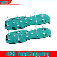 Lawn Aerator Shoes New arrival with 6 shoelace Garden Yard Grass Cultivator Scarification Nail Tool LSD