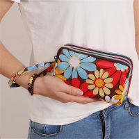 3 Mobile Coin Bag Handbag Fabric Wallet Wristlet Pouch Women Waterproof Purse