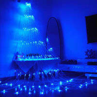 New year 6X3M LED Waterfall Curtain Icicle Festoon led String Light Christmas Wedding Party Background garden Decoration lights