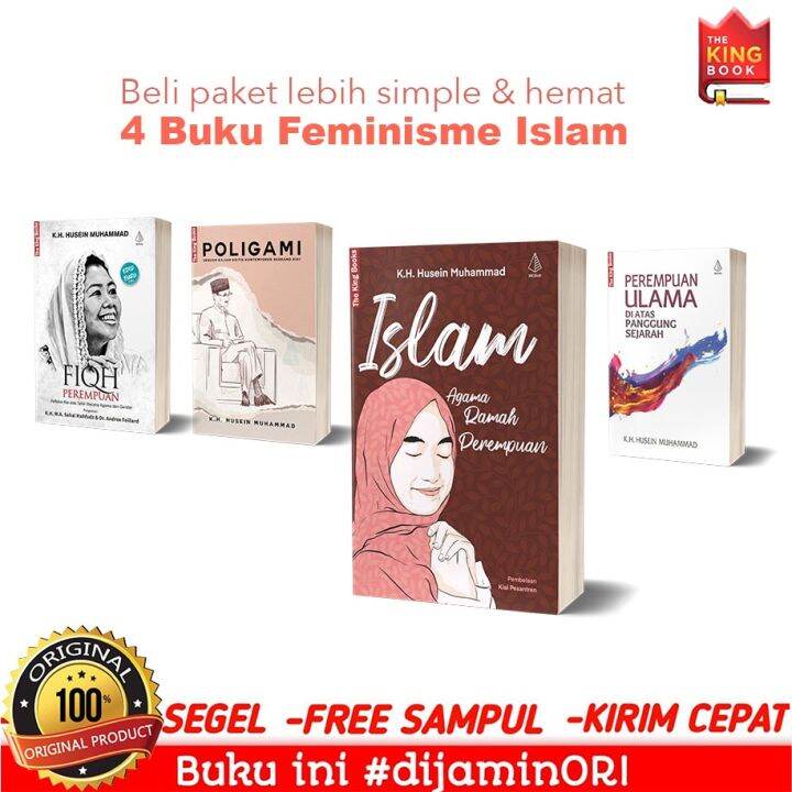 Paket 4 Buku Kh Husein Muhammad Islam Agama Ramah Perempuan Fiqh