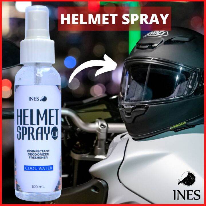 ♢Helmet Spray 100ml Disinfectant, Deodorizer, Freshener Spray for