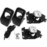 ☍☜┋ 2 Piece Clear Bumper Fog Lamp Car Accessories Black For Ford F-250 F-350 Superduty 2011-2016