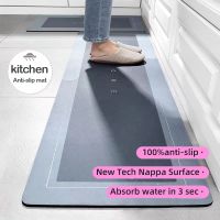 Super Absorbent Kitchen Floor Mat Diatom Mud Pad Bath Pad Anti-Slip Carpet Kitchen Mats Wipeable Wash Long Strip Carpet