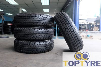 225/70R17 ยางถอดจากรถป้ายแดง Dunlop Grandtrek AT20 ปี23 จำนวน 4 เส้น แถมจุปลมยางใหม่และจัดส่งฟรี