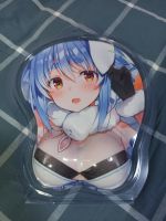 Vtuber Youtuber Hololive Oppai Animation Game Peripl Mouse Pad Wrist Protection Keyboard Pad Table Pad Korone 21*26*15*3CM