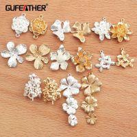 【YF】 Gufeather m336 acessórios de jóias passe alcance níquel livre banhado a ouro cobre diy pingente brincos fazer 10 pçs/lote