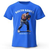 Mens Sports T-Shirt Boxing GYM South Korea 3D Printed Quick Dry Breathable Tees For Men Women Tops Summer Sportwear Oversized