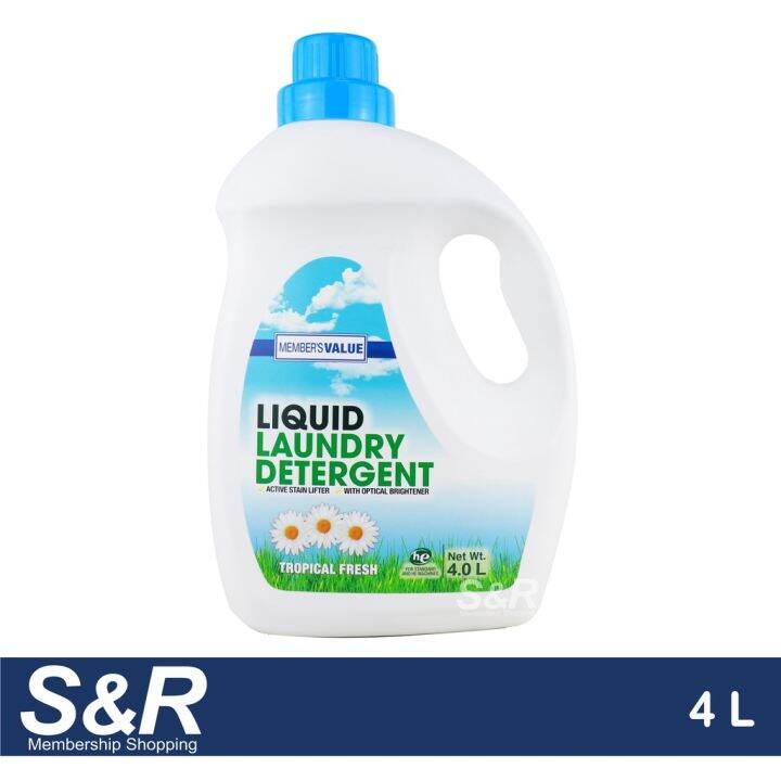 【COD】 Member's Value Tropical Fresh Liquid Laundry Detergent 4L | Lazada PH
