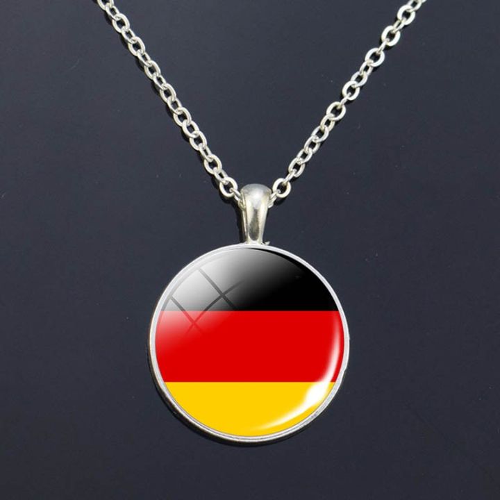 europe-national-flag-long-necklace-france-italy-spain-poland-netherlands-ireland-country-flag-necklace-glass-cabochon-jewelry-replacement-parts