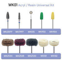 10ชิ้นกล่อง WELLCK ทันตกรรม Lab HP ขัดชุด WK01 Acryl เรซิ่นสากลชุดทันตแพทย์เครื่องมือ