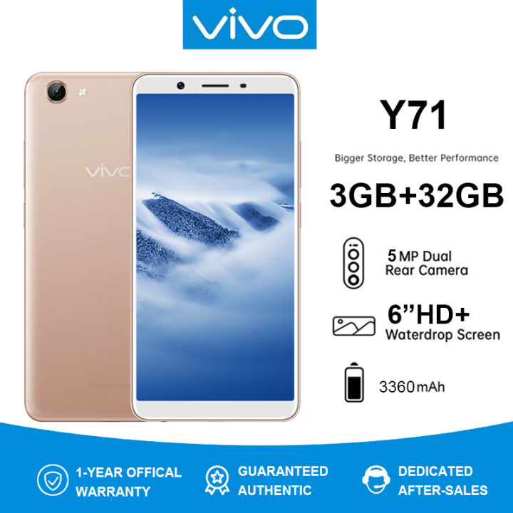 Vivo Y71 Mobile Phone（3GB RAM+32GB ROM）【Official Global Version】5.99I ...