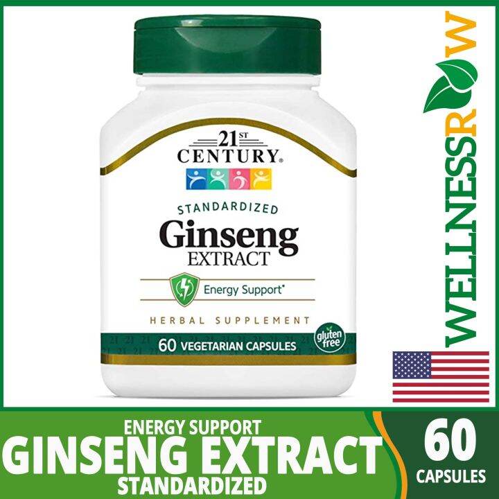 Authentic 21st Century® Ginseng Extract Standardized 60 Capsules Lazada Ph